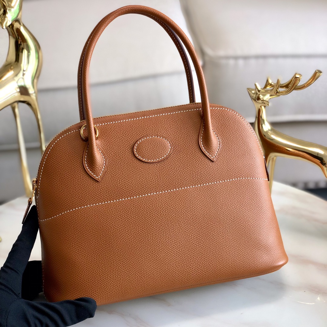 에르메스 볼리드27 골드브라운 금장 앱송